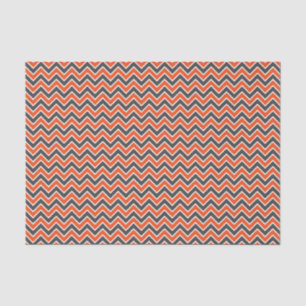 Papier Mousseline Enfants Halloween Chevron Bold Orange Noir Blanc