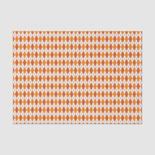 Papier Mousseline Enfants Halloween Jacquard orange blanc noir