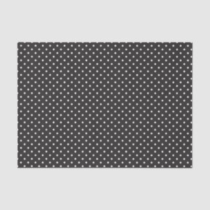 Papier Mousseline Enfants Halloween Pois noir et blanc