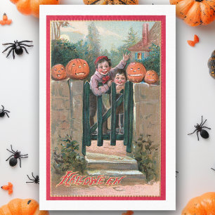 Papier Mousseline Enfants Vintages mignons avec Citrouilles d'Hallow