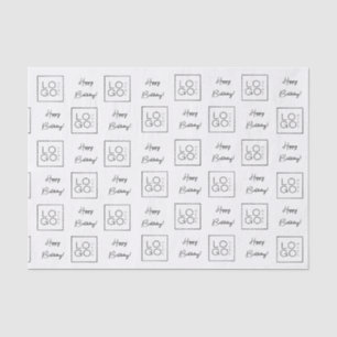 Papier Mousseline Entreprise Ajouter un logo personnalisé Joyeux ann