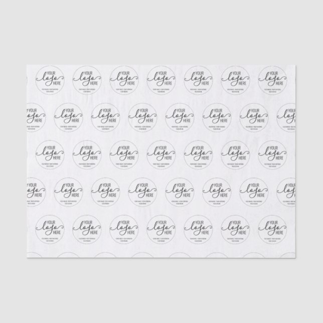 Papier Mousseline Entreprise Personnalisée Marque De Logo Personnell (Recto)