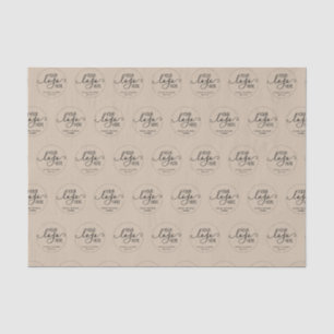 Papier Mousseline Entreprise Professionnel Logo Personnel Marque Bei