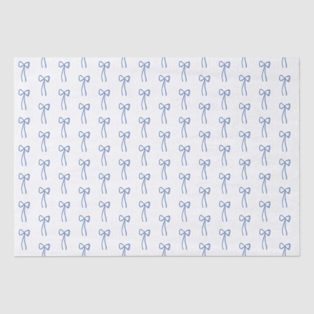 Papier Mousseline Enveloppe cadeau bleu petit cul (Recto)