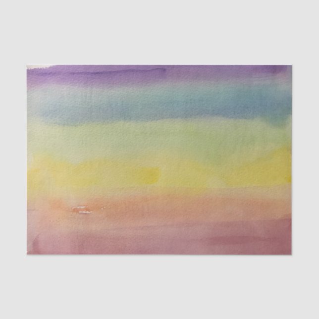 Papier Mousseline Enveloppe cadeau Ombre Stripes Rainbow LGBTQIA Wat (Recto)