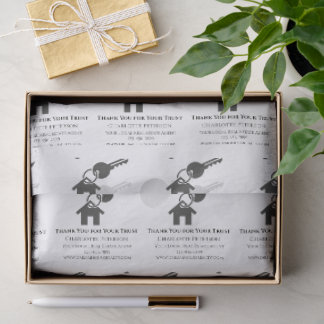 Papier Mousseline Enveloppement cadeau client immobilier