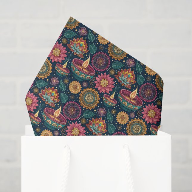Papier Mousseline Enveloppement festif indien (Sac cadeau)