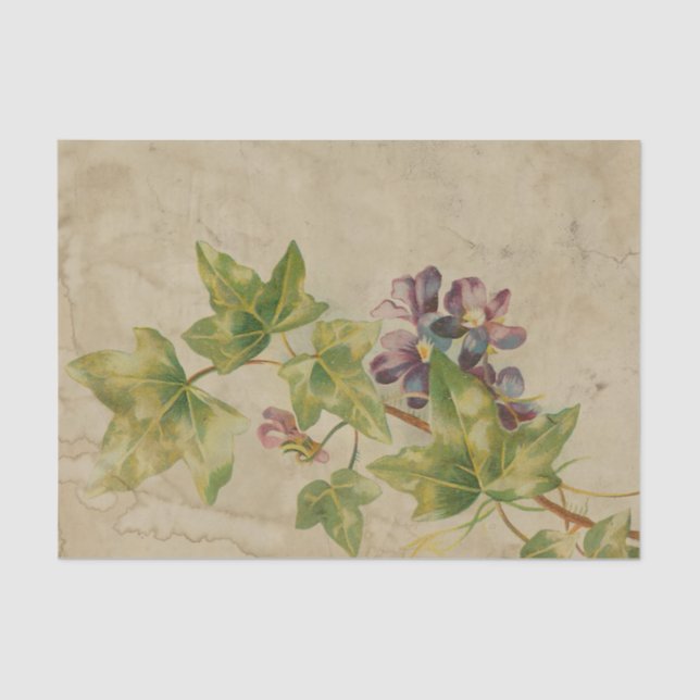 Papier Mousseline Ephemera Feuille série de conception #5 (Recto)