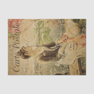 Papier Mousseline Ephemera Française dans la campagne Découpage