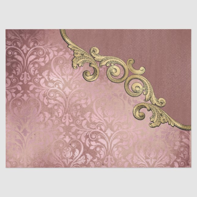 Papier Mousseline Ephemera Ornate Paper Series Design 6 (Recto)