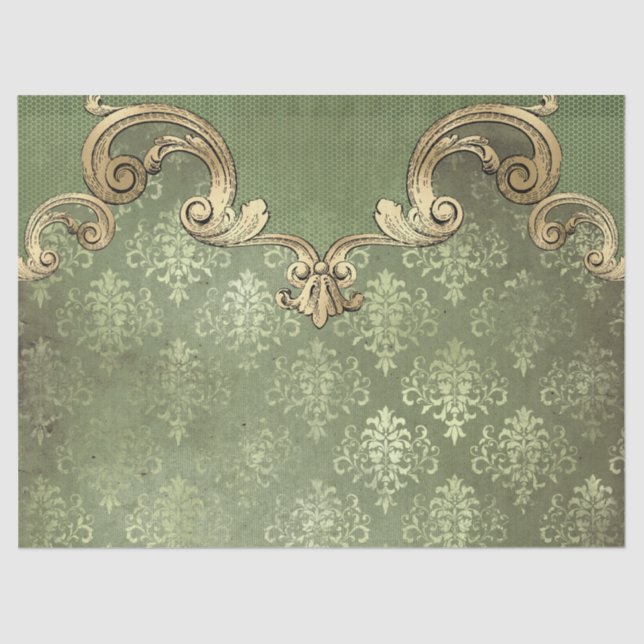 Papier Mousseline Ephemera Ornate Paper Series Design 7 (Recto)