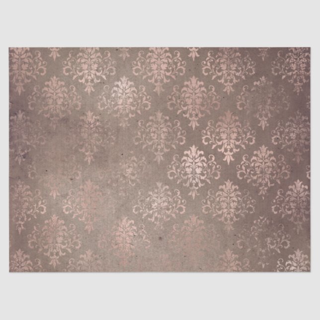 Papier Mousseline Ephemera Rose Gold Paper Series Design 17 (Recto)