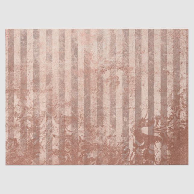 Papier Mousseline Ephemera Rose Gold Paper Series Design 4 (Recto)