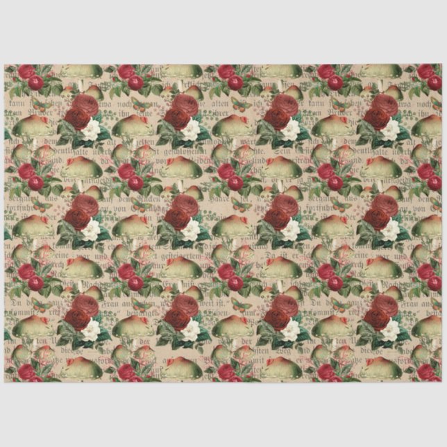 Papier Mousseline Ephémère de champignons série de conception #15 (Recto)