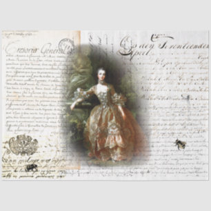 Papier Mousseline Ephémère Pompadour royal du XVIIIe siècle