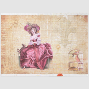 Papier Mousseline Éphémisme royal du XVIIIe siècle français