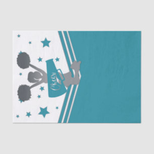 Papier Mousseline Équipe de Cheerleading Étoiles Argent Blanc Sarcel