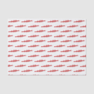 Papier Mousseline Équipe de rameurs d'aviron rouge Sports nautiques