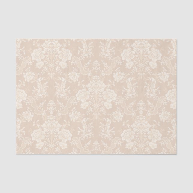Papier Mousseline Équipe romaine de Floral Damask (Recto)