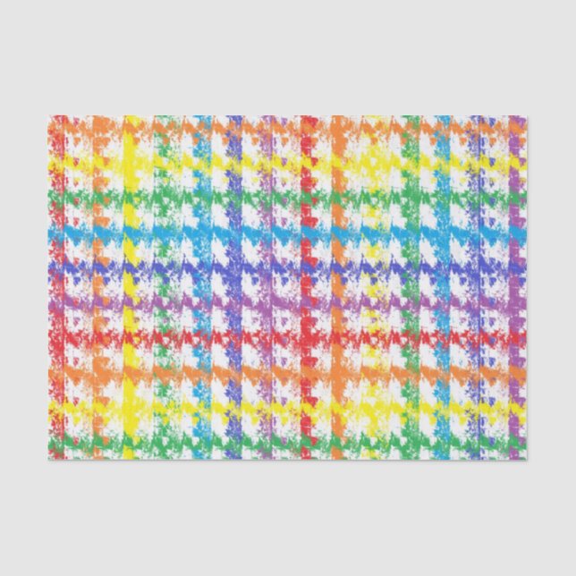 Papier Mousseline Éraflure d'arc-en-ciel (Recto)