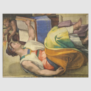 Papier Mousseline Erythraean Sibyl par Michelangelo