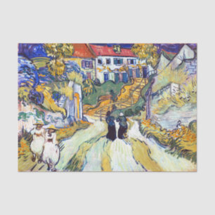 Papier Mousseline Escalier d'Auvers par Vincent Van Gogh