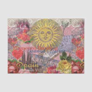 Papier Mousseline Espagne Sunshine Espagnol Travel Art