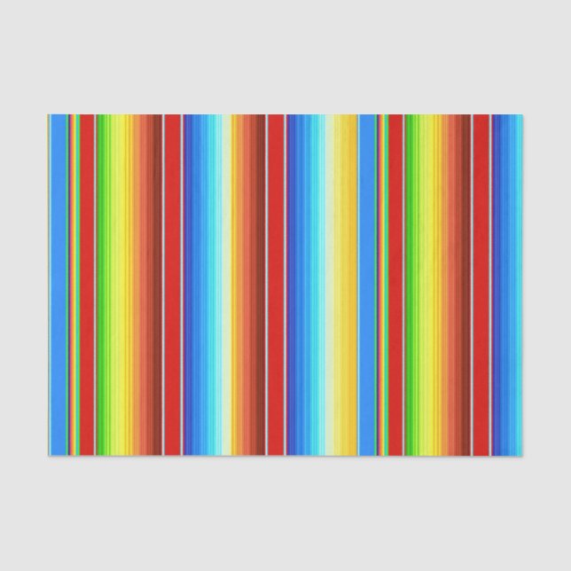 Papier Mousseline Espagnol traditionnel couvrant mexicain vibrant (Recto)