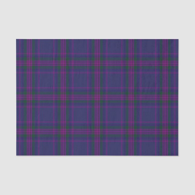 Papier Mousseline Esprit de tartan d'entreprise de l'Ecosse (Recto)