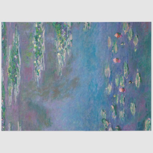 Papier Mousseline Etang Lily, Monet (Recto)