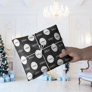 Papier Mousseline Étape de deux logos personnalisés et répétition En
