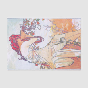 Papier Mousseline Été (quatre saisons), Alphonse Mucha