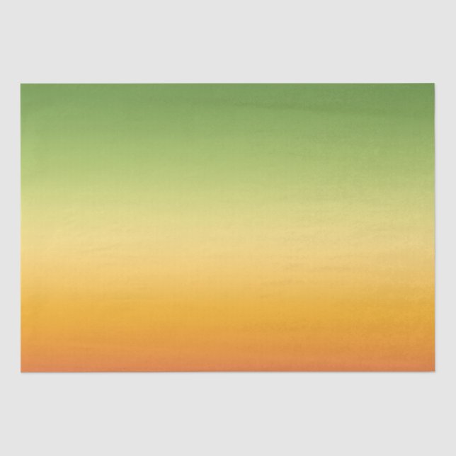 Papier Mousseline Été Tropical Dégradé Orange Lemon Lime Ombre (Recto)