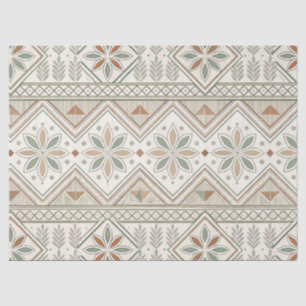 Papier Mousseline Ethnique géométrique Tribal Tribal sans couture Mo