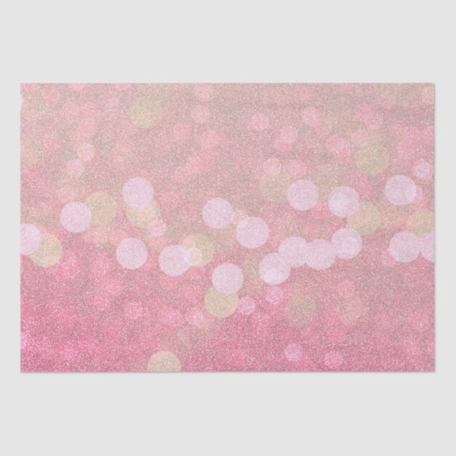 Papier Mousseline Étincelle rose (Recto)