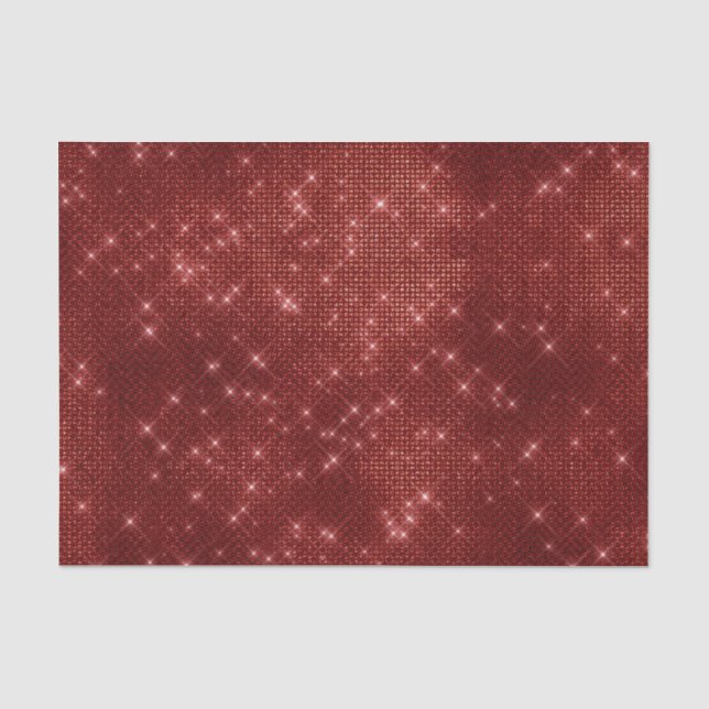Papier Mousseline Étincelle rouge de Noël (Recto)