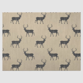 Papier Mousseline Étiquette noire et taupe scandinave