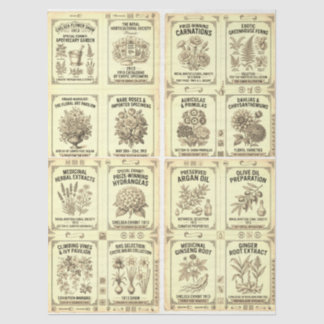 Papier Mousseline Étiquettes de pharmacie Chelsea de style victorien