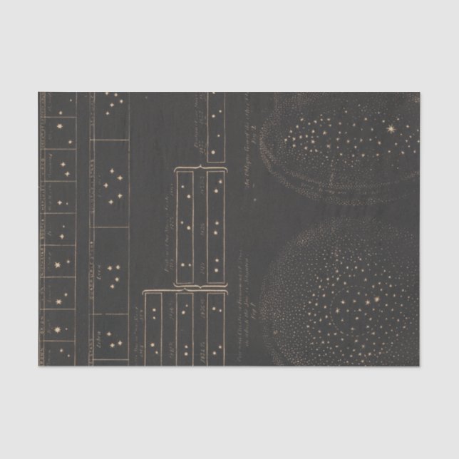 Papier Mousseline Étoiles binaires ou doubles (Recto)