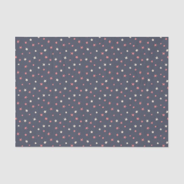 Papier Mousseline Étoiles De Vacances Simples Et Séparées (Recto)