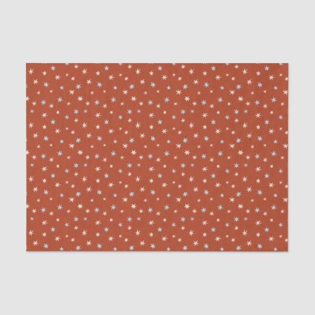 Papier Mousseline Étoiles De Vacances Simples Et Séparées (Recto)