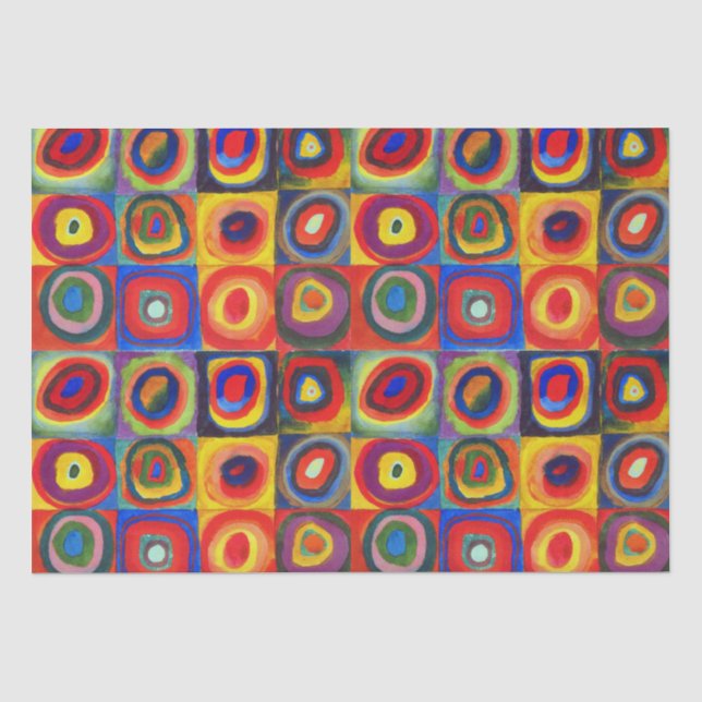 Papier Mousseline Étude de couleur par Wassily Kandinsky (Recto)