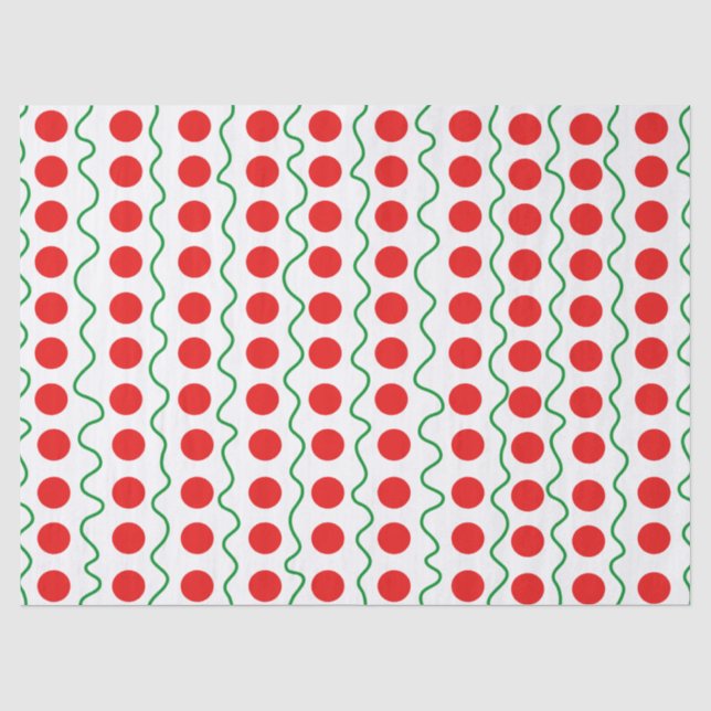 Papier Mousseline Every Day is Christmas Polka Dot (Recto)