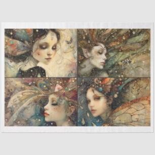 Papier Mousseline Façades de fées Whimsical Scrapbooking Médias mixt