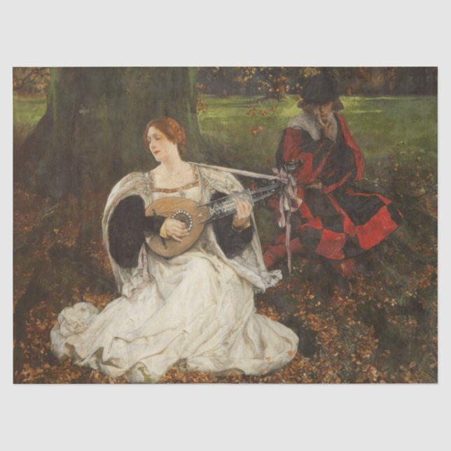 Papier Mousseline Fair is my Love (par Edwin Austin Abbey) (Recto)