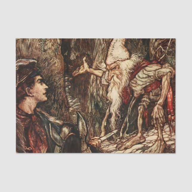Papier Mousseline Fairy Art by Arthur Rackham (Recto)