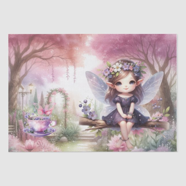 Papier Mousseline Fairy Birday Party (Recto)