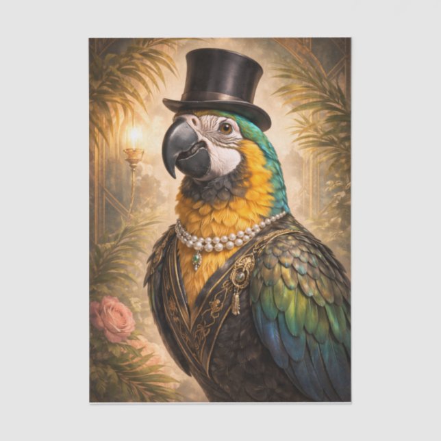 Papier Mousseline Fancy Parrot (Recto)