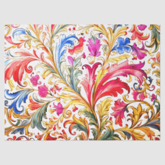 Papier Mousseline Fantastique design florentin Feuilles