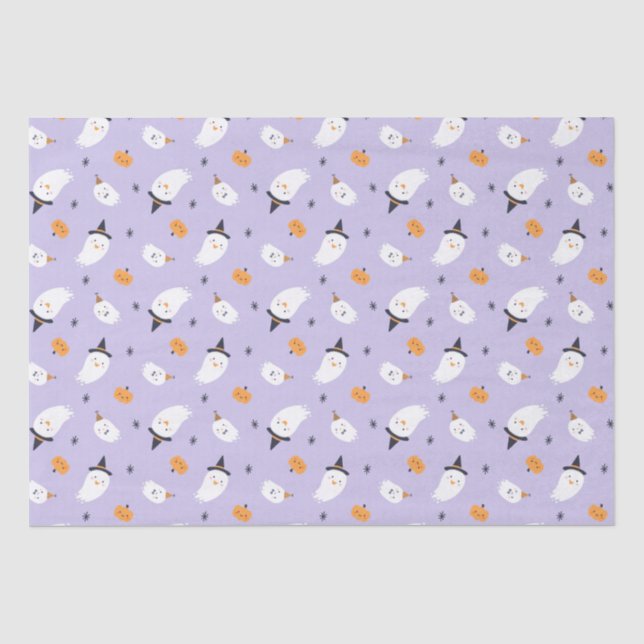 Papier Mousseline Fantôme mou et Citrouille (Recto)
